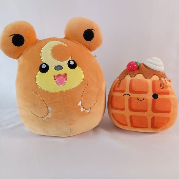 Pokemon & Squishmallows Plush Lot of 2 Stuffed Toys Cute Collectible Gift - Picture 1 of 8